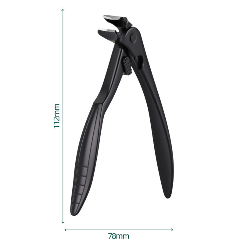 ✂️ Langstieliger, gebogener Nagelknipser – mit Sicherheitsverriegelung, Spritzschutz & extra großer Öffnung, aus hochwertigem Sinterstahl ✨