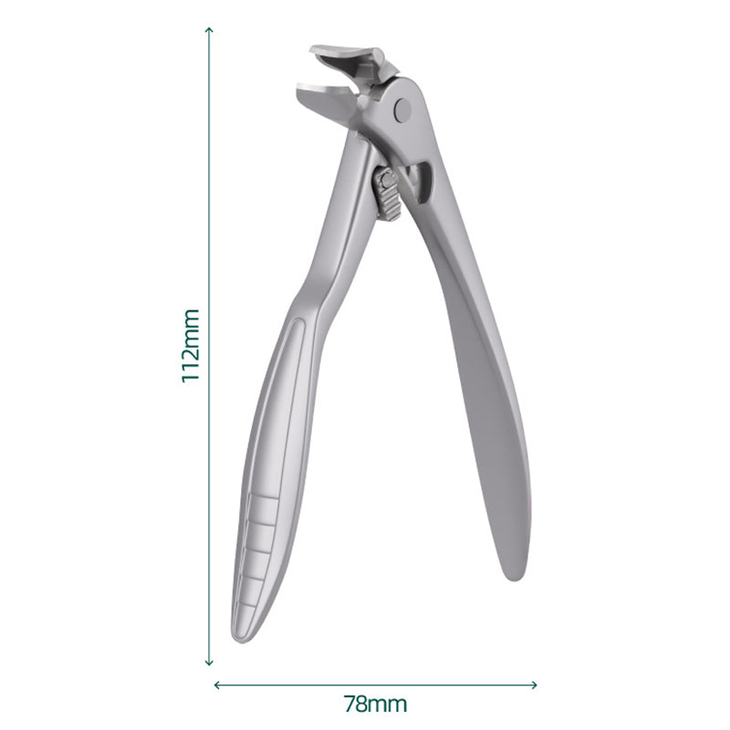 ✂️ Langstieliger, gebogener Nagelknipser – mit Sicherheitsverriegelung, Spritzschutz & extra großer Öffnung, aus hochwertigem Sinterstahl ✨