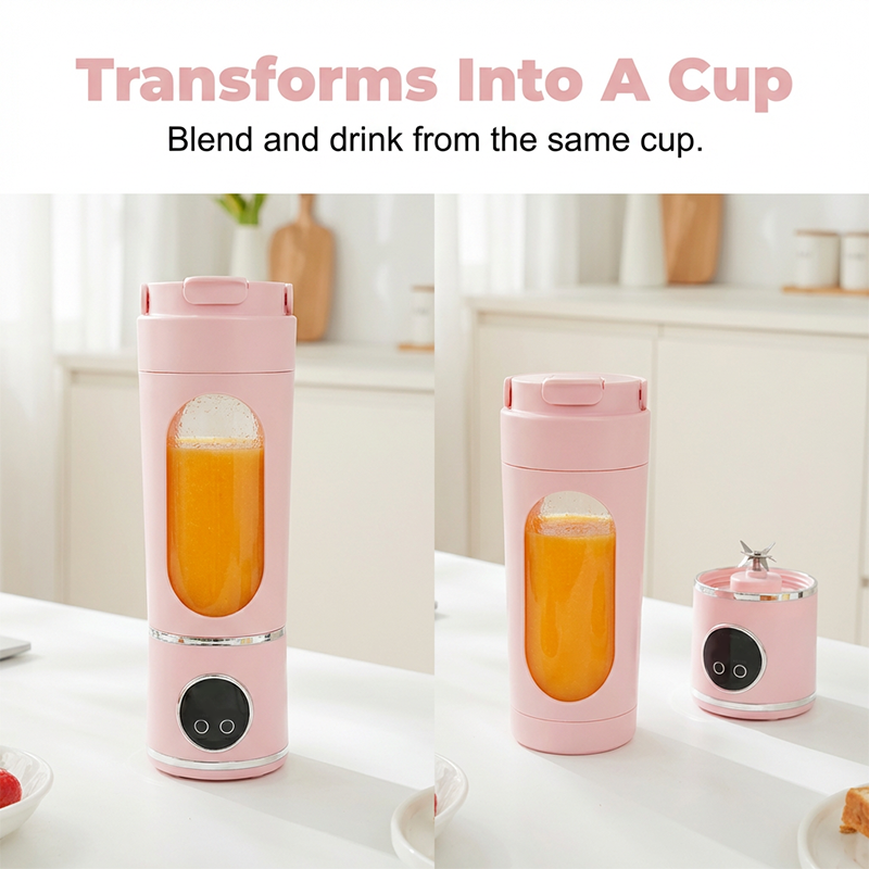 🥤 Tragbarer Smoothie-Maker 🍓 USB-Wiederaufladbar, Kabellos & Ideal für Smoothies, Shakes und Säfte