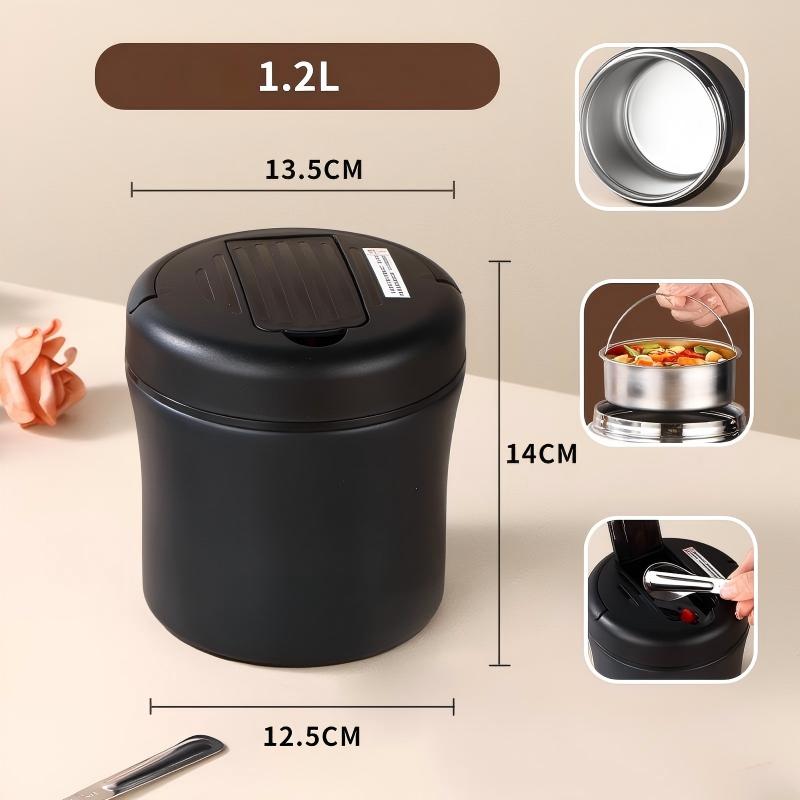 🔥 50% RABATT! 🍱 Edelstahl Thermo-Lunchbox – Doppelwandiger Vakuum-Isolierbehälter mit Mehreren Etagen | Auslaufsicher, Tragbar & Perfekt für Arbeit, Schule und unterwegs ✨