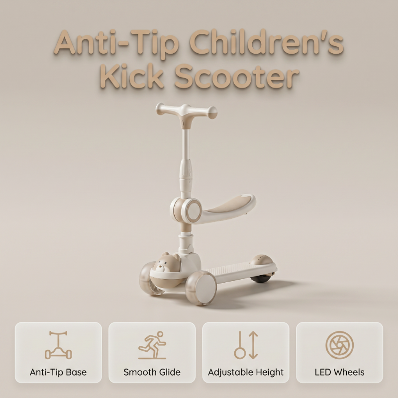 ⏰ 50 % RABATT – Nur für kurze Zeit 🛴 3-in-1 Kinderroller für Kleinkinder 🌈 Faltbar, Stabil & Sicher für Kinder von 1–3 Jahren