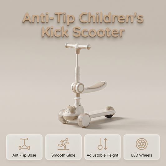 ⏰ 50 % RABATT – Nur für kurze Zeit 🛴 3-in-1 Kinderroller für Kleinkinder 🌈 Faltbar, Stabil & Sicher für Kinder von 1–3 Jahren