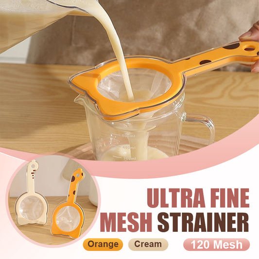 🥣 Multifunktionelles Küchensieb-Set mit Trichter ✨ Feines Edelstahlsieb für Saft, Soßen, Suppen & Babynahrung
