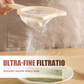 🥣 Multifunktionelles Küchensieb-Set mit Trichter ✨ Feines Edelstahlsieb für Saft, Soßen, Suppen & Babynahrung