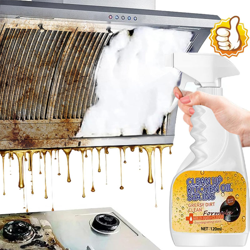 🍳 50% RABATT! 🧼 Küchen-Entfetter Spray – schneller Fettlöser für Herd, Dunstabzugshaube & Fliesen