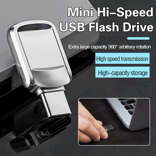 🔥 50% RABATT! 💾 2-in-1 USB-Stick mit USB-C & USB-A ✨ Schnelle Datenübertragung, Drehbares Metallgehäuse & Für Smartphone, Tablet und PC