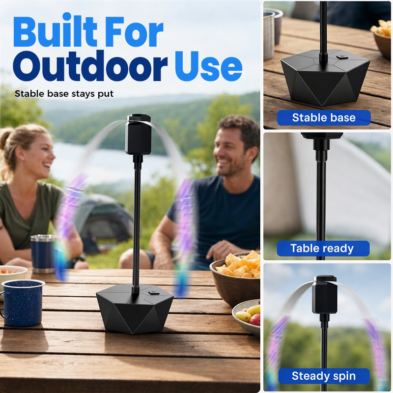 🔥 50% RABATT! 🪰 USB Wiederaufladbarer Fliegenvertreiber ✨ Elektrische Fliegenabwehr, Leise & Ideal für Garten, Terrasse und Camping