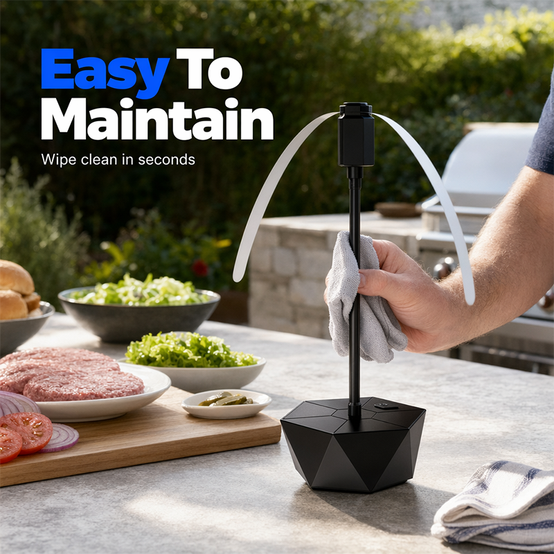 🔥 50% RABATT! 🪰 USB Wiederaufladbarer Fliegenvertreiber ✨ Elektrische Fliegenabwehr, Leise & Ideal für Garten, Terrasse und Camping