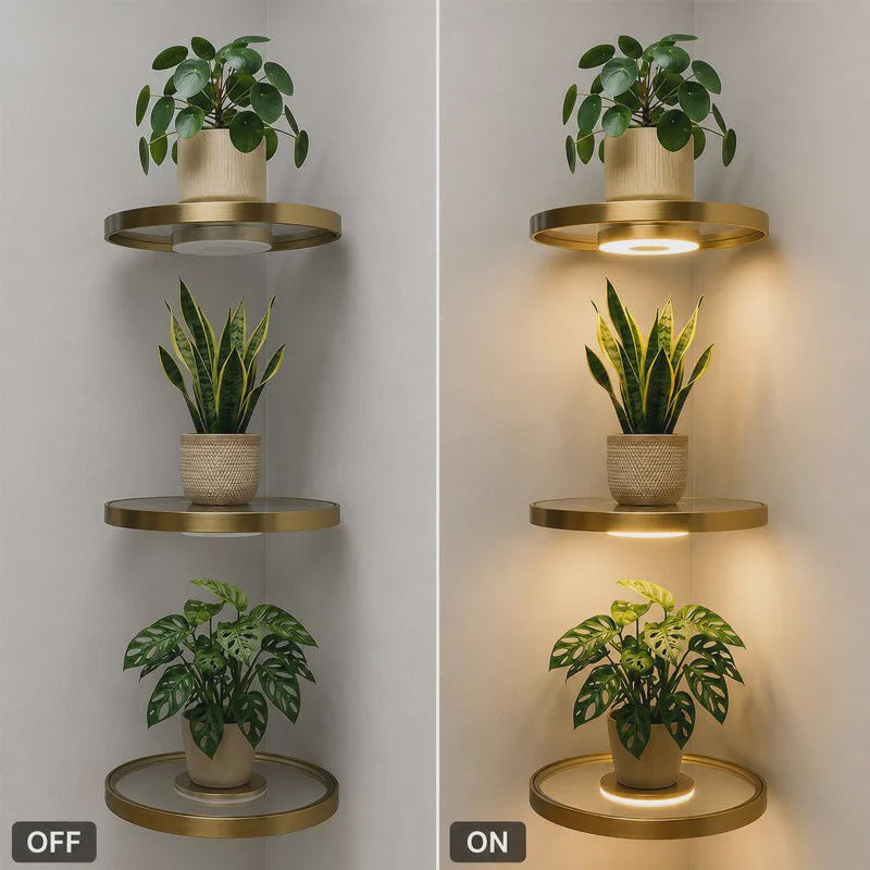 🛍️ 50 % Rabatt – Schwebendes Wandregal mit integrierter LED-Ambientebeleuchtung – modernes Design, warmes Licht & vielseitig für Wohnzimmer, Schlafzimmer & Flur ✨