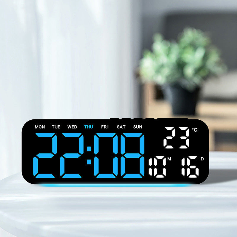 🛍️ 50 % Rabatt – Multifunktions-Tischuhr mit LED-Ziffern, Ambiente-Beleuchtung & Wecker – ideal für Hotel, Wohnzimmer & Schlafzimmer ✨