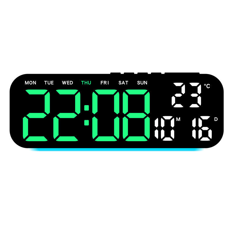 🛍️ 50 % Rabatt – Multifunktions-Tischuhr mit LED-Ziffern, Ambiente-Beleuchtung & Wecker – ideal für Hotel, Wohnzimmer & Schlafzimmer ✨
