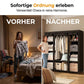 👔 50% RABATT! 🏠 Kleiderschrank aus Vliesstoff – Einfache Montage, leicht & vielseitig – Perfekt für zusätzlichen Stauraum in jedem Raum ✨
