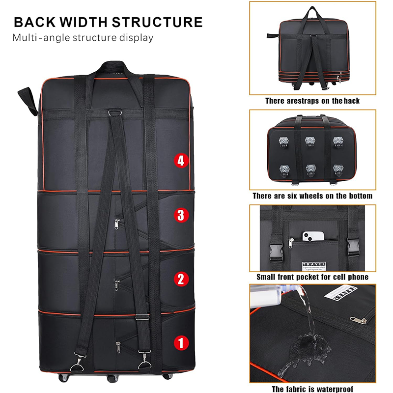 🔥 50% RABATT! 🧳 Wasserdichte XXL-Reisetasche aus Oxford-Gewebe ✨ Extra Großes Fassungsvermögen, Faltbar & Ideal für Reisen, Umzug und Aufgabegepäck