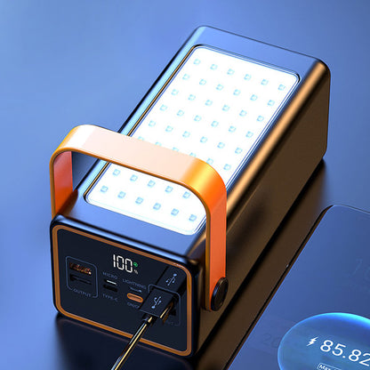 🛍️ 50 % Rabatt – Powerbank 100 W Schnellladefunktion, 100.000 mAh – ideal für Outdoor, Camping & Streaming – mit LED-Display & Multifunktionsanschlüssen 🔋