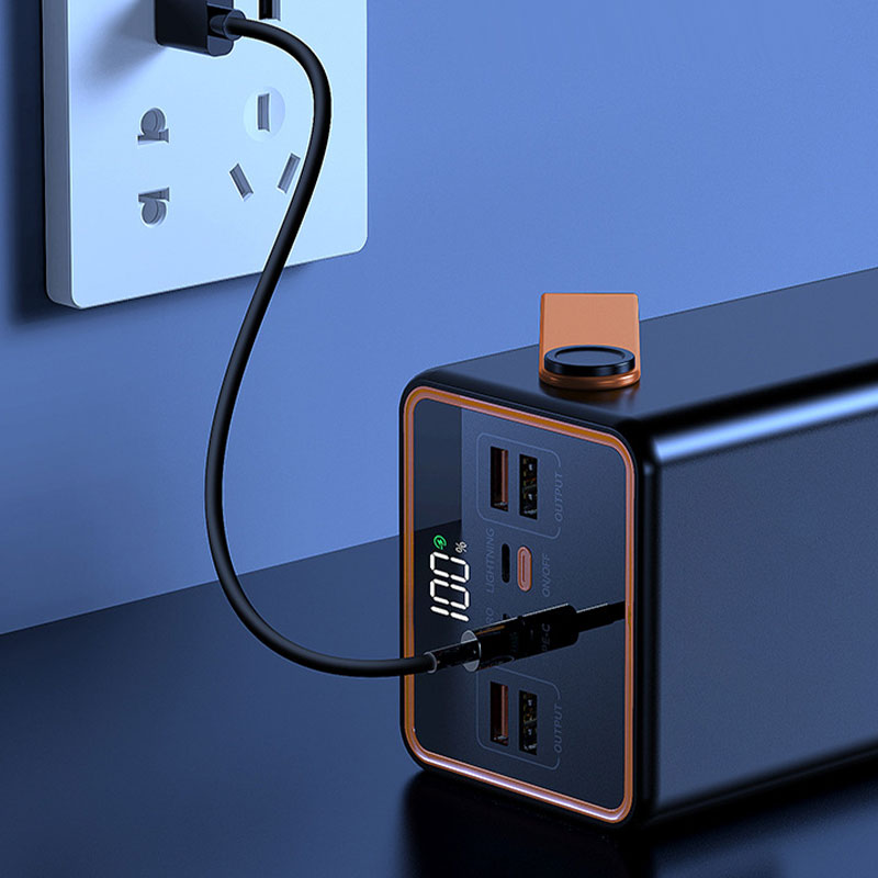 🛍️ 50 % Rabatt – Powerbank 100 W Schnellladefunktion, 100.000 mAh – ideal für Outdoor, Camping & Streaming – mit LED-Display & Multifunktionsanschlüssen 🔋