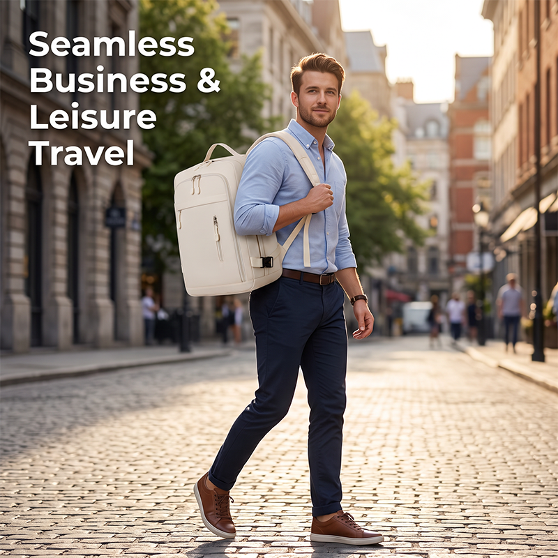 ✈️ 50 % Rabatt – Handgepäck-Rucksack mit Laptopfach, gepolstertem Rücken & seitlicher Tasche – ideal für Business-Reisen & Wochenendausflüge 🧳
