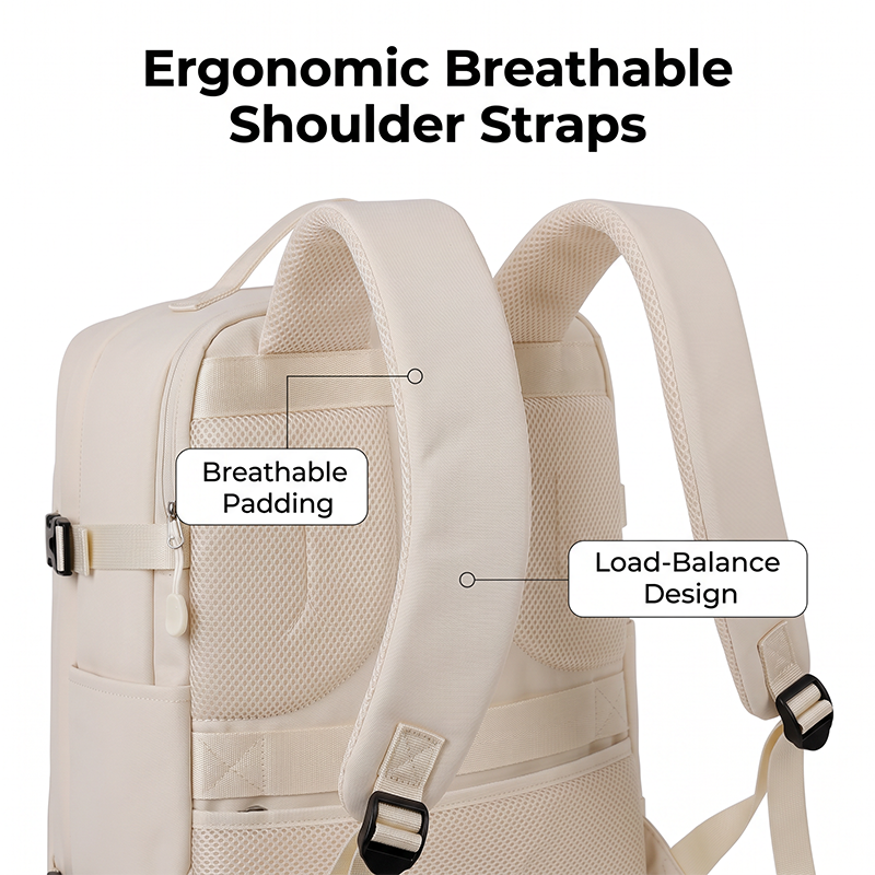 ✈️ 50 % Rabatt – Handgepäck-Rucksack mit Laptopfach, gepolstertem Rücken & seitlicher Tasche – ideal für Business-Reisen & Wochenendausflüge 🧳