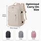 ✈️ 50 % Rabatt – Handgepäck-Rucksack mit Laptopfach, gepolstertem Rücken & seitlicher Tasche – ideal für Business-Reisen & Wochenendausflüge 🧳