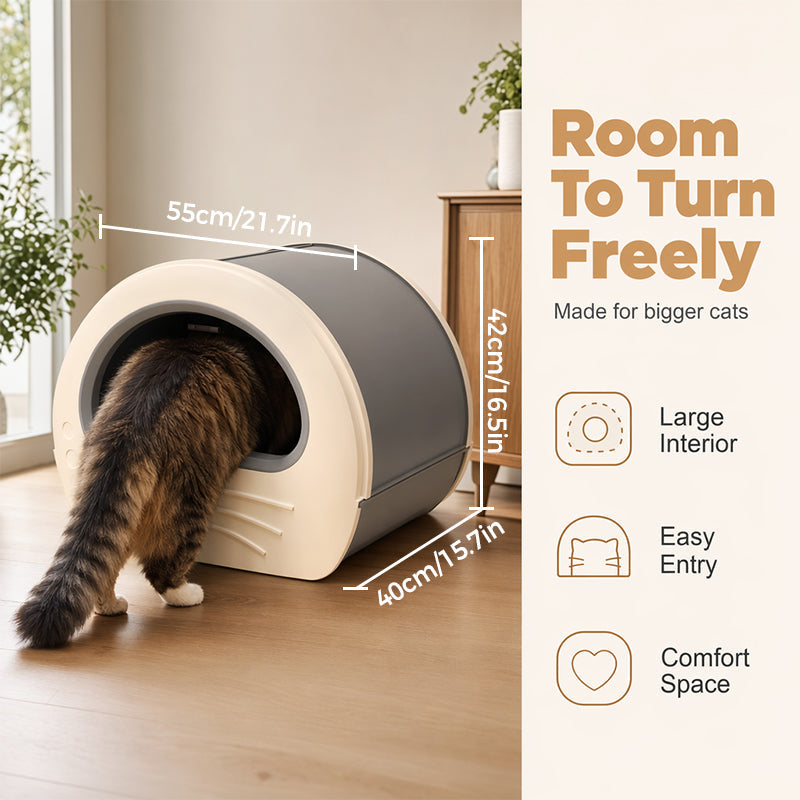 🛍️ 50 % Rabatt – XXL Geschlossenes Katzentoilette mit Schublade – geruchsdicht, auslaufsicher & leicht zu reinigen – ideal für Mehrkatzenhaushalte 🐱