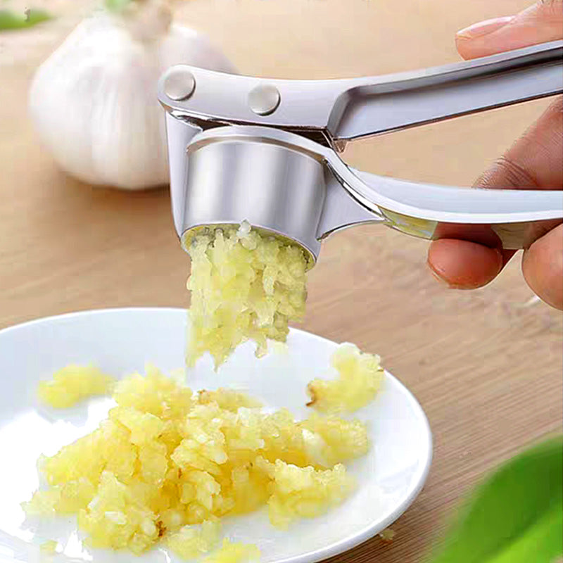 🧄 Manueller Knoblauch- und Ingwerzerkleinerer aus Edelstahl – Zerkleinert Knoblauch & Ingwer schnell und mühelos
