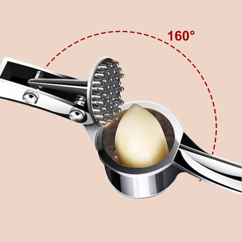 🧄 Manueller Knoblauch- und Ingwerzerkleinerer aus Edelstahl – Zerkleinert Knoblauch & Ingwer schnell und mühelos