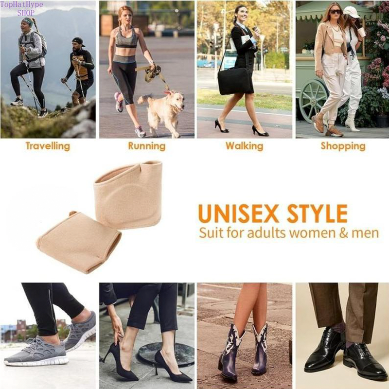 SEBS Forefoot Pads with Heel Strap Toe Separator for High Heels