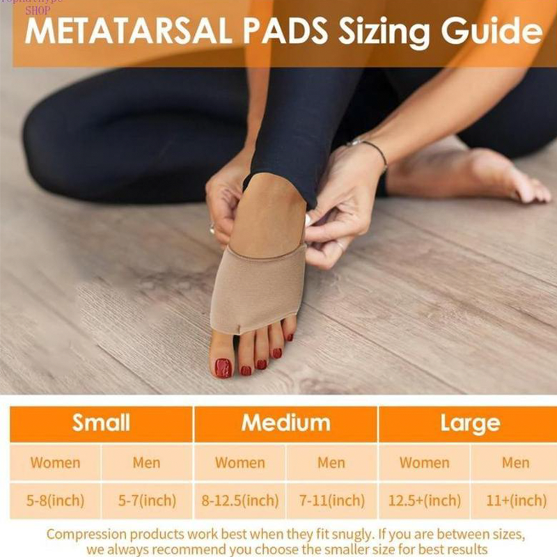 SEBS Forefoot Pads with Heel Strap Toe Separator for High Heels