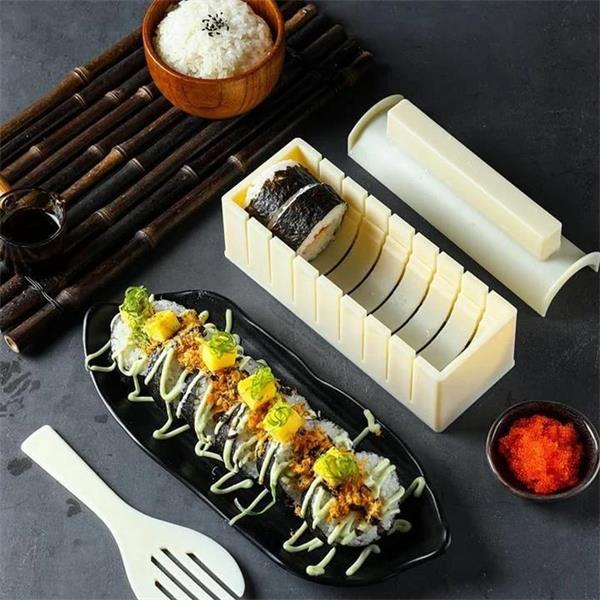 🛍️ 50 % Rabatt – 5-in-1 Sushi-Set – vielseitige Formen, einfache Handhabung & perfekt für DIY-Sushi zuhause 🍣