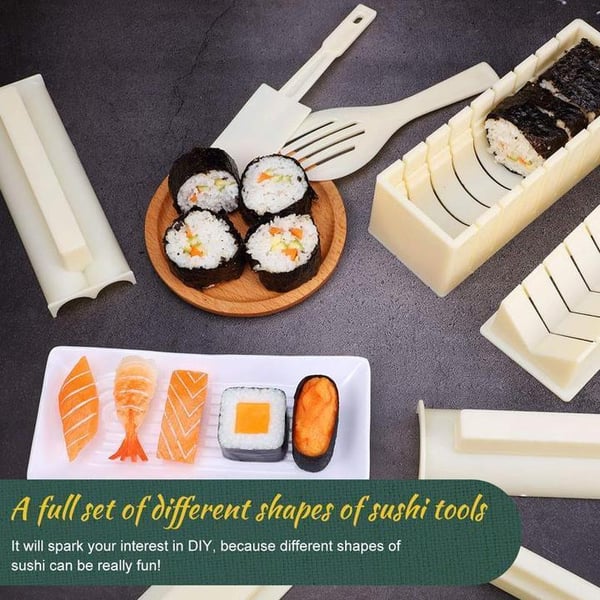 🛍️ 50 % Rabatt – 5-in-1 Sushi-Set – vielseitige Formen, einfache Handhabung & perfekt für DIY-Sushi zuhause 🍣