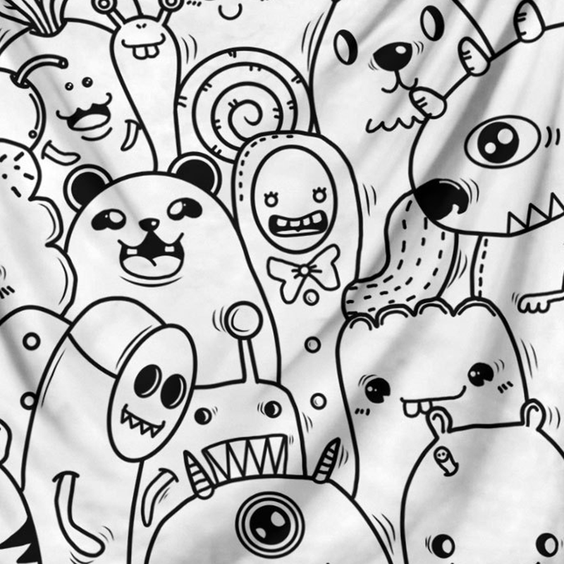 DIY Coloring Blanket with 24 Markers