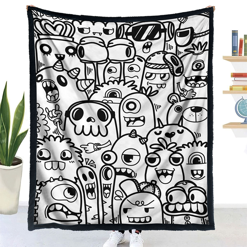 DIY Coloring Blanket with 24 Markers
