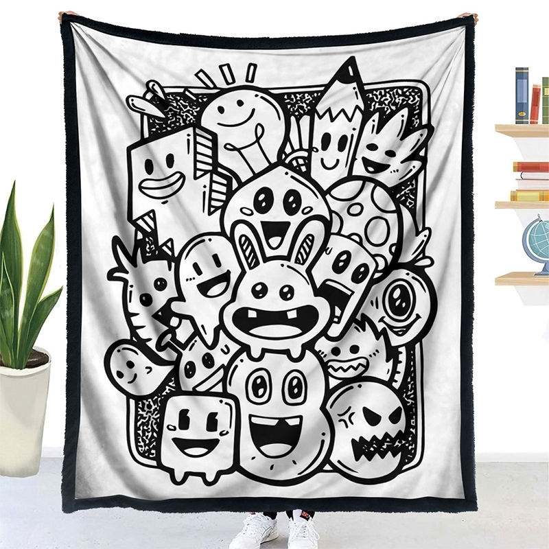 DIY Coloring Blanket with 24 Markers