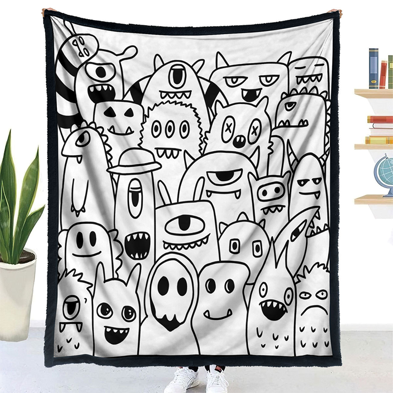 DIY Coloring Blanket with 24 Markers