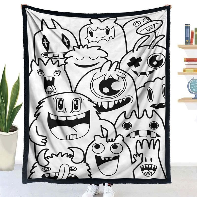 DIY Coloring Blanket with 24 Markers