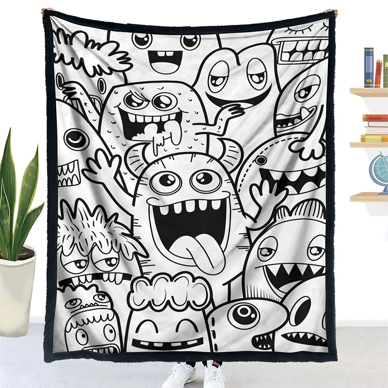 DIY Coloring Blanket with 24 Markers