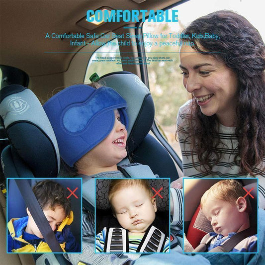 🚗 50 % Rabatt – Kopfhalterung für Autokindersitze – stützt den Kopf beim Schlafen, geeignet für lange Fahrten, weich & hautfreundlich 🛡️