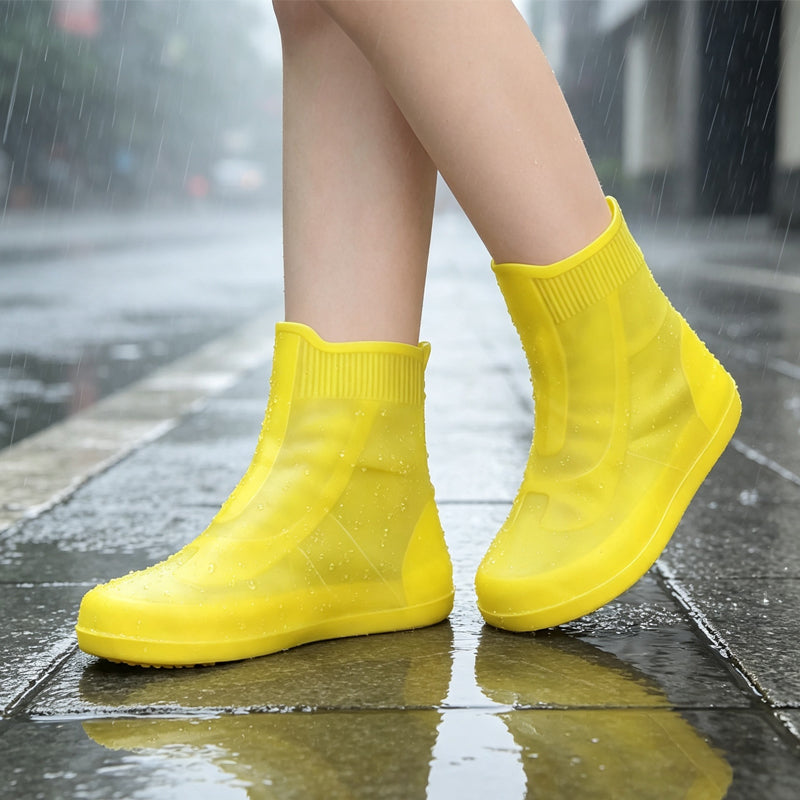 🛍️ 50 % Rabatt – Wasserdichte Überschuhe mit rutschfester Sohle – robust, wiederverwendbar & ideal für Regen, Schnee & Outdoor ☔