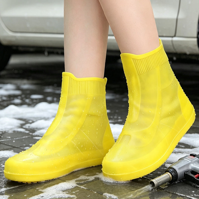 🛍️ 50 % Rabatt – Wasserdichte Überschuhe mit rutschfester Sohle – robust, wiederverwendbar & ideal für Regen, Schnee & Outdoor ☔