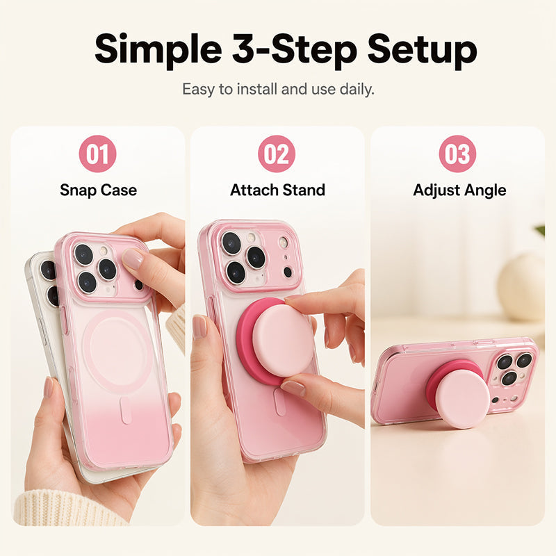 🛍️ 50 % Rabatt – 2-in-1 Magnetisches Handycase mit Farbverlauf – AI-Kamerataste, Full-Body-Schutz, kompatibel mit iPhone 📱