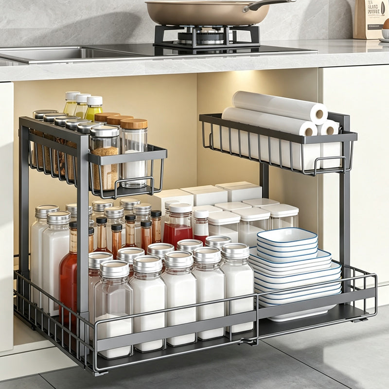 Slide Out Kitchen Storage Rack