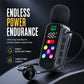 Bluetooth Karaoke Headset mit sicherem Kragenfederclip