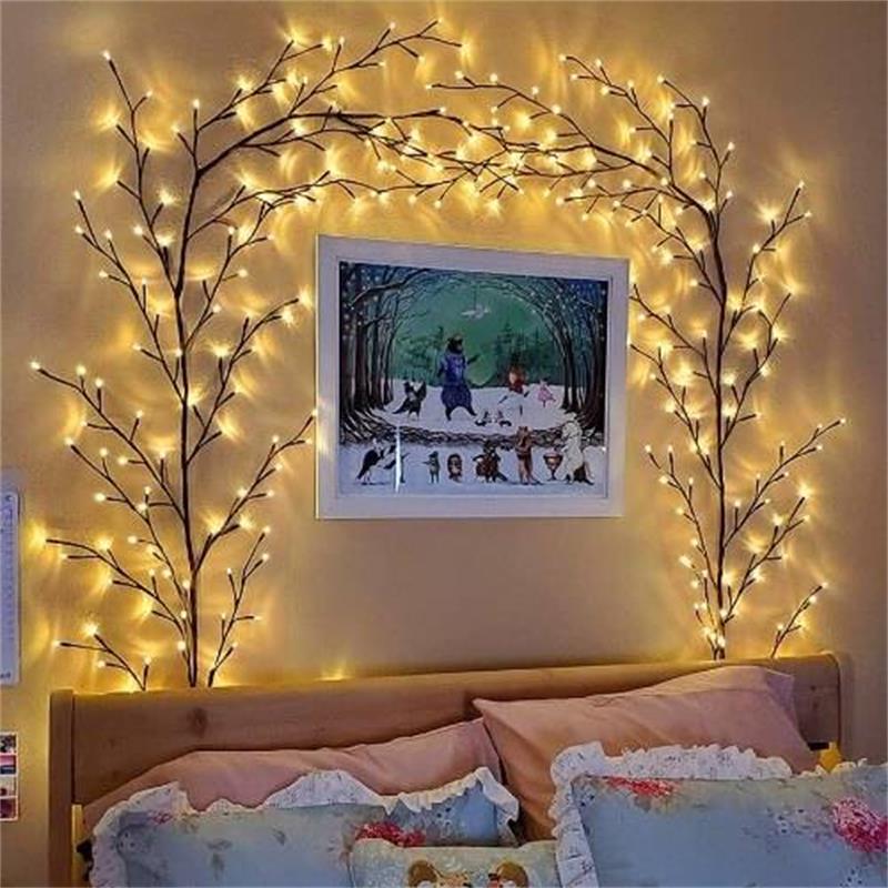 🌿 50 % Rabatt – Bunte LED-Lichterkette im Ranken-Design – flexibles, batteriebetriebenes Set mit 8 Modi – für Garten, Balkon, Zimmer & Partys 💡