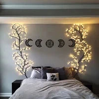 🌿 50 % Rabatt – Bunte LED-Lichterkette im Ranken-Design – flexibles, batteriebetriebenes Set mit 8 Modi – für Garten, Balkon, Zimmer & Partys 💡