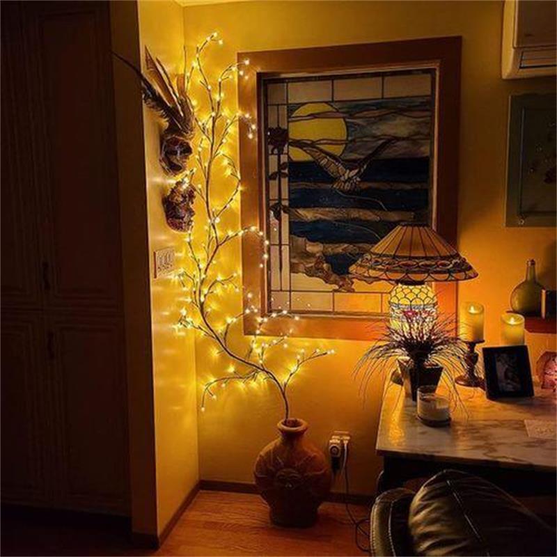 🌿 50 % Rabatt – Bunte LED-Lichterkette im Ranken-Design – flexibles, batteriebetriebenes Set mit 8 Modi – für Garten, Balkon, Zimmer & Partys 💡