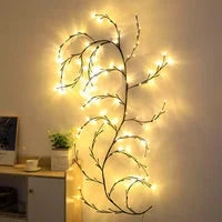 🌿 50 % Rabatt – Bunte LED-Lichterkette im Ranken-Design – flexibles, batteriebetriebenes Set mit 8 Modi – für Garten, Balkon, Zimmer & Partys 💡