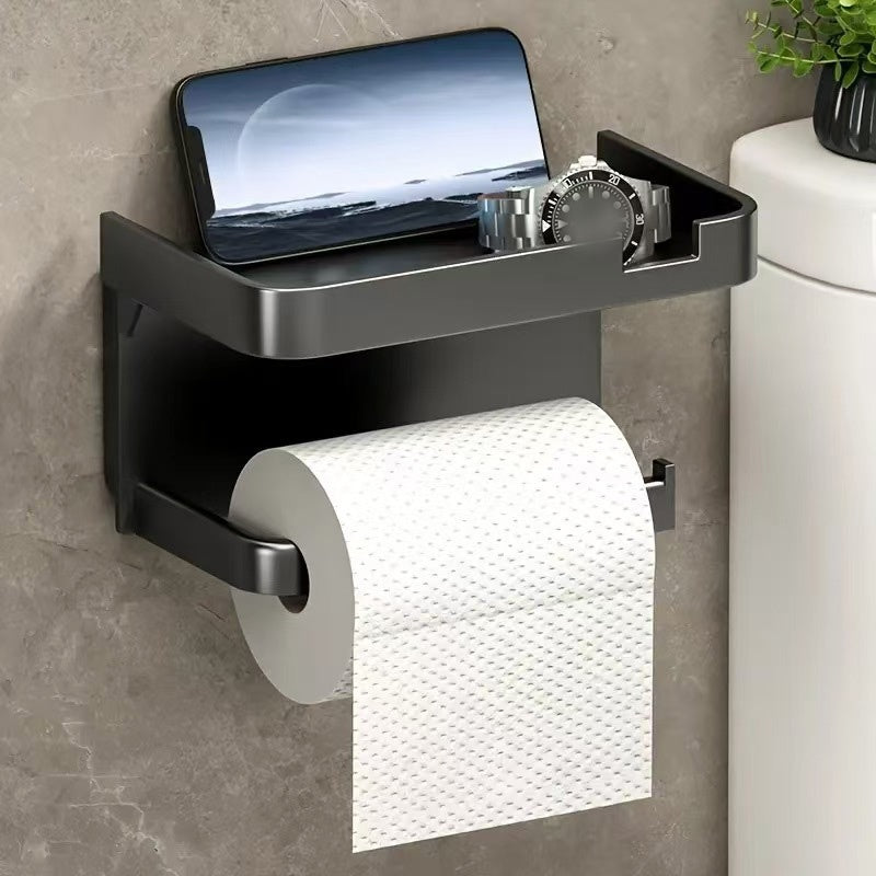 🏠 50 % Rabatt – Wandmontierter Taschentuchhalter mit Ablage – für Küchenrolle, Toilettenpapier & Accessoires – platzsparend & praktisch 🧻
