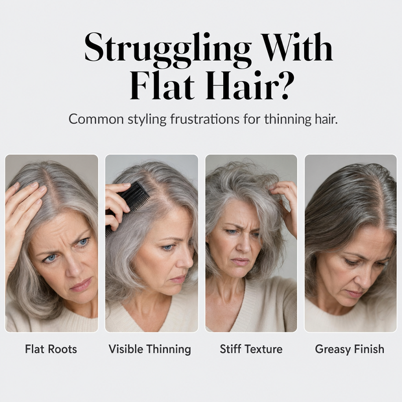 🍑✨ JETZT 50 % RABATT! !✨✨Haar‑Volumen‑Spray mit Pfirsichduft, langanhaltend, gibt mehr Fülle, leichtes Styling‑Spray für glattes, flaches Haar