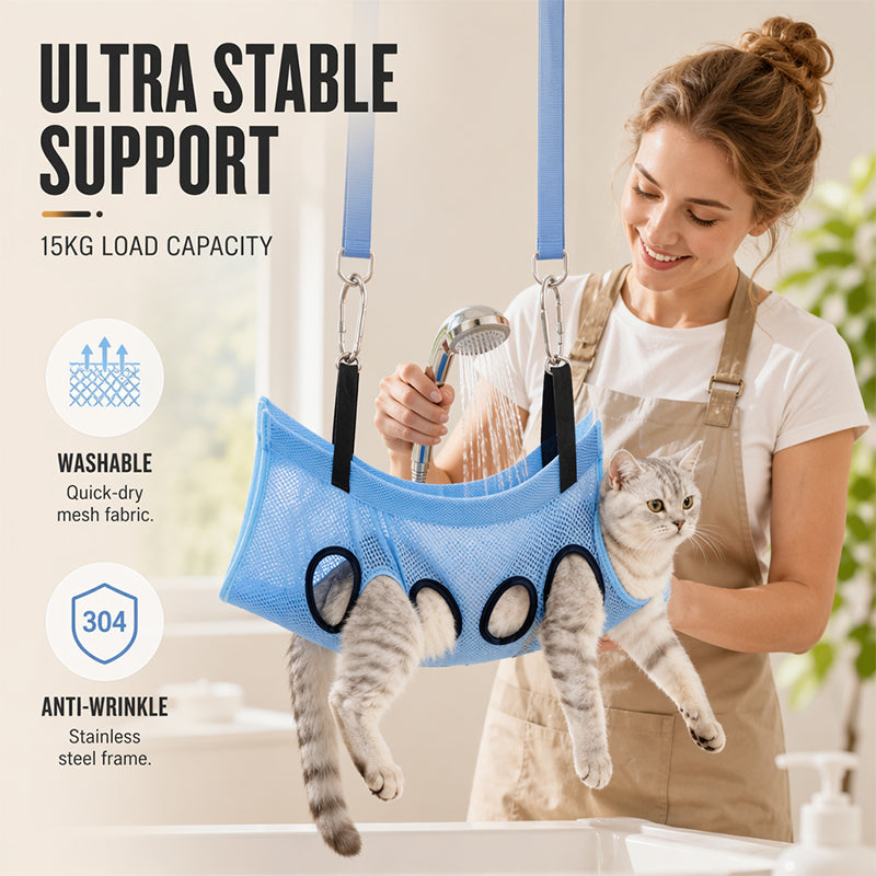 🧴 50 % Rabatt – Abnehmbare Pflegehängematte für Hunde & Katzen – kratzfest, bissfest & vielseitig für kleinere Rassen 🐾