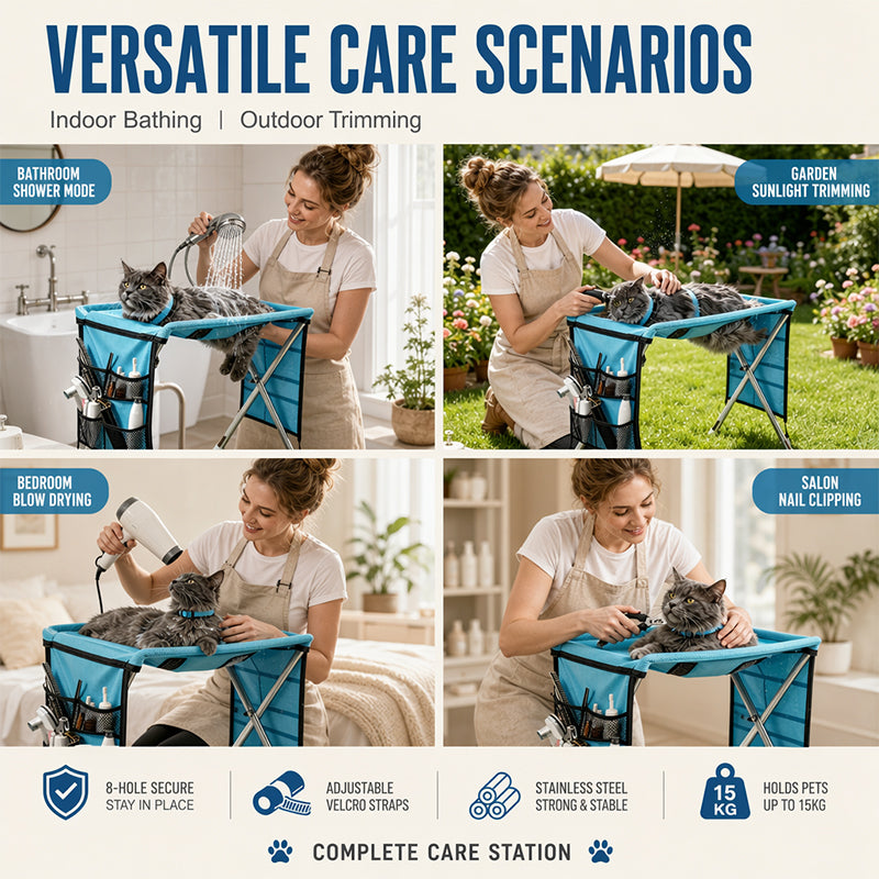 🧴 50 % Rabatt – Abnehmbare Pflegehängematte für Hunde & Katzen – kratzfest, bissfest & vielseitig für kleinere Rassen 🐾