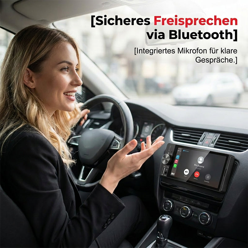 🚗 50 % Rabatt! Tragbares CarPlay Display fürs Auto – Wireless Apple CarPlay, Android Auto & Bluetooth